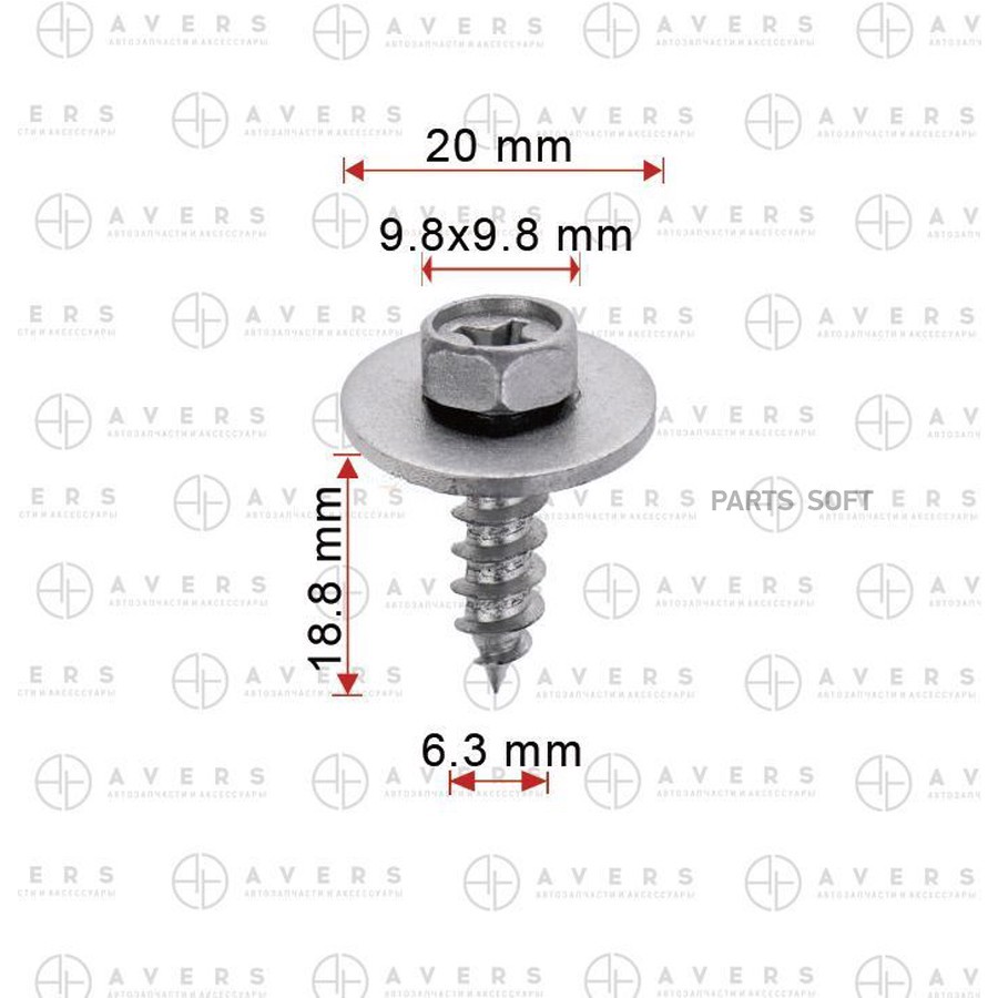 Саморез Avers 9015960383 - AVERS None None